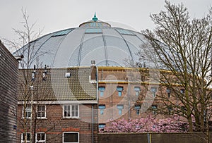 The dome of the former prison in the city of Haarlem from 1901, now the national heritage site of the Netherlands