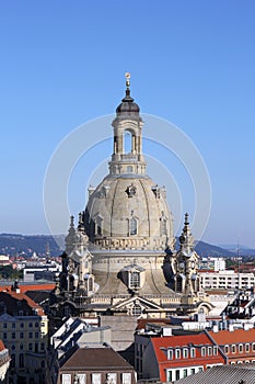 The dome of Frauenkirche, Dresden, Germany