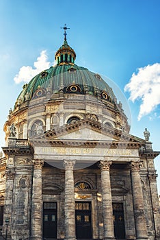 The dome of Frederik`s Church Danish: Frederiks Kirke at the F