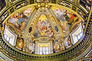 Dome Frescoes Chiesa San Marcello al Corso Church Rome Italy photo