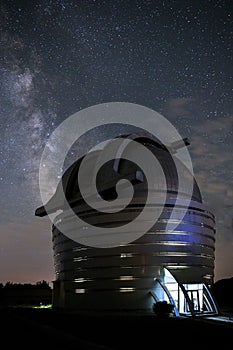 Dome of a German-made telescope with a mirror diameter of 2 mete