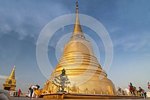 The dome of the Golden mount temple Wat Saket in Bangkok, Thailand