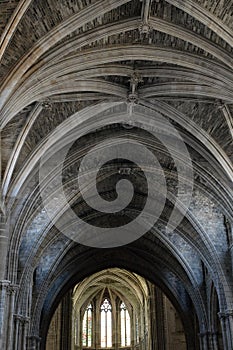 Dome of gothic cathedral