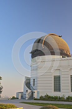 Dome of Griffith Observatory in Los Angeles, California