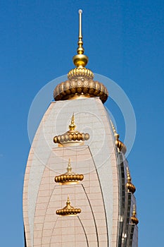 Dome of the Hindu Temple Radha Madhav Dham
