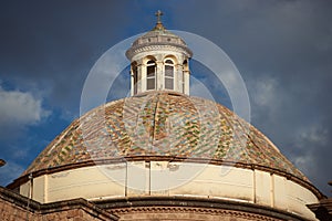 Dome of the Iglesia de la Compania in Cusco