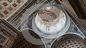 Dome Interior of St. Andrea at City of Mantova  Lombardy, Italy