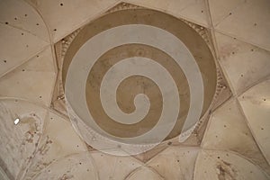 Dome Interior and Whispering Gallery, Gol Gumbaz Mausoleum, Bijapur, Karnataka, India