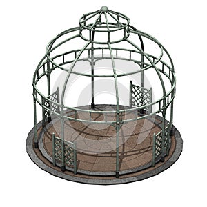 Dome iron gazebo