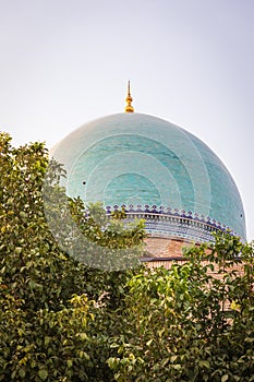 Dome of the Khazrati Imam Mosque in the Hazarati Imam Complex in Tashkent