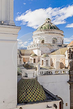 Dome of La Compania church in Quito Ecuador South photo