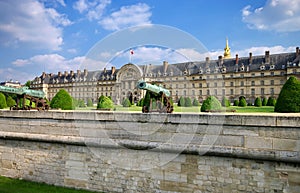 Dome of Les Invalides - landmark attraction in Paris, France