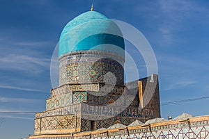 Dome of Madrasa Tilya Kori in Samarkand, Uzbekist
