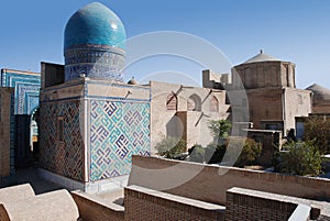 The dome of the mausoleum complex of Shahi Zinda