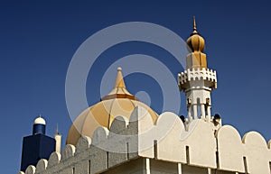 Dome and minaret of a mosque