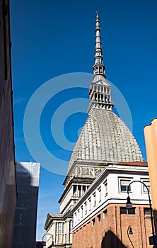 The dome of Mole Antonelliana in Turin, Italy