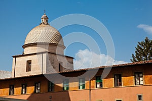 Dome of the Monumental Cemetery located at the Cathedral Square in Pisa