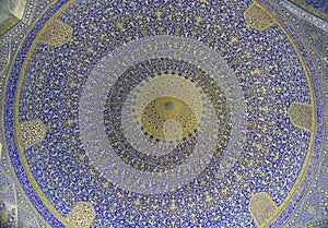 Dome of the mosque, Isfahan, Iran photo