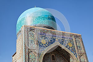 Dome of the mosque Tilya Kari madrassah