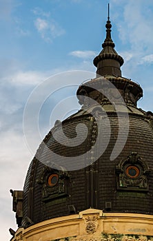 Dome of the National Library at Calea Victoriei in Bucharest photo