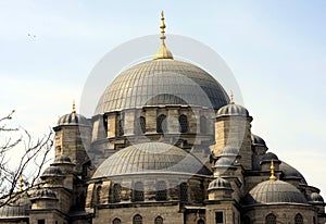 Dome of New Mosque in istanbul