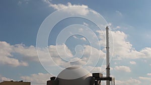 The dome of nuclear reactor of nuclear power plant