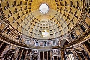 Dome Oculus Pantheon Rome Italy photo