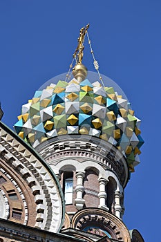 Dome of orthodox church Spas na Krovi