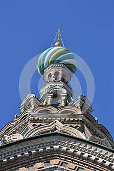 Dome of orthodox church Spas na Krovi