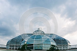 Dome of the Phipps Conservatory and Botanical Gardens in Pittsburgh, USA