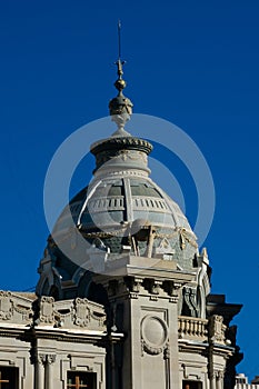 Dome of the Post and telegraph building Oficina de Correos photo