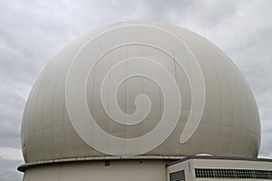 The dome of the Radom industrial monument in Raiting, Bavaria, Germany