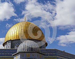 The Dome of the Rock in alaqsa mosque