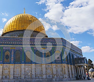 The Dome of the Rock in alaqsa mosque