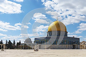 The Dome of the Rock in alaqsa mosque