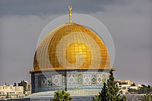 Dome of the Rock Islamic Mosque Temple Mount Jerusalem Israel