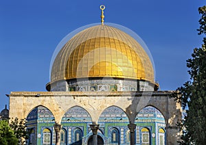 Dome of the Rock Islamic Mosque Temple Mount Jerusalem Israel