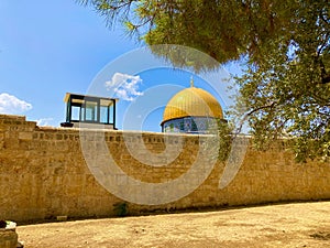 dome of the rock in jerusalem in alaqsa mosque