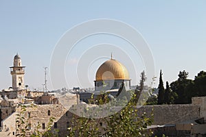 Dome of the Rock, Jerusalem Landscape, Israel photo