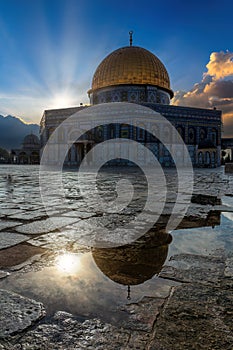 Dome of the Rock on the Temple Mount in Jerusalem, Israel