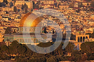 Dome of the Rock on the Temple Mount in Jerusalem, Israel