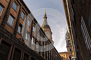 Dome of San Gaudenzio Basilica in Novara City, Piedmont  Italy