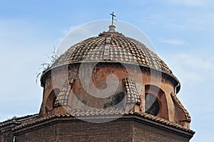 The dome of Sant\'Omobono church in Rome