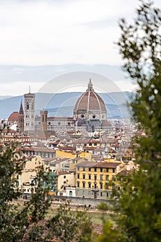 The dome of the Santa Maria del Fiore Cathedral, Florence, Italy