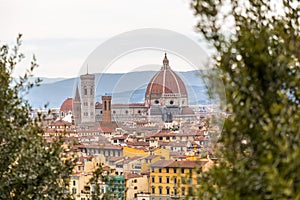 The dome of the Santa Maria del Fiore Cathedral, Florence, Italy