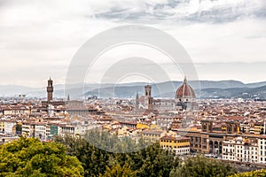 The dome of the Santa Maria del Fiore Cathedral, Florence, Italy