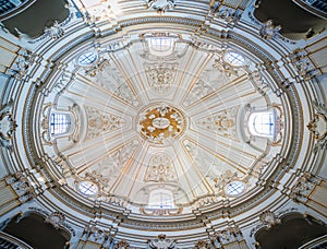 The dome of the Santi Celso e Giuliano Church in Rome, Italy.