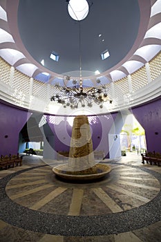 Dome with sculpture at luxury resort in Mexico