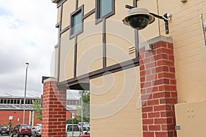 A dome security camera and surveillance system installed in a pu