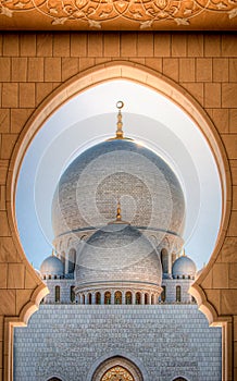 Dome of Sheikh Zayed Grand Mosque, Abu Dhabi, United Arab Emirates